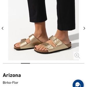 Like New - Birkenstocks - Arizona - Gold - Size 36